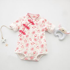 MOM Kiss - Baby Floral Print Bodysuit MOM Kiss - Baby Floral Print Bodysuit