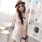 D.P-Shop - Striped Knit Cardigan