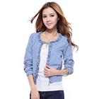 O.SA - Long-Sleeve Frill-Trim Cropped Jacket