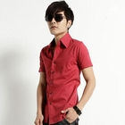 AOYAMA - Short-Sleeve Plain Shirt