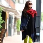 SOHO Central - Asymmetric-Hem Color-Block Top