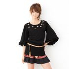 ageha@shibuya - Grommet Neckline Ruffle Trim Top