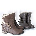 45SEVEN - Fleece Lining Buckled Boots