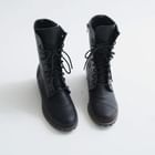 Elli's Cabinet - Genuine Leather Lace-Up Ankle Boots