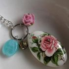 MyLittleThing - White Japan Paint Bead with Silver Necklace 