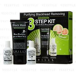 SHILLS - Purifying Blackhead Removing 3 Step Kit: Softener 20ml + Mask 50ml + Toner 20ml SHILLS - Purifying Blackhead Removing 3 Step Kit: Softener 20ml + Mask 50ml + Toner 20ml