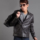 Men SP - Side-Zip Faux-Leather Jacket