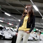 Koo - Faux-Leather Biker Jacket