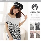 Maymaylu Dreams - Leopard Print Scoop Neck Tee