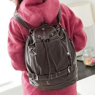 Drawstring Belted Backpack Drawstring Belted Backpack