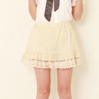 ZOO - Lace-Hem Chiffon Skirt