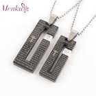 Menku - Rhinestone Plate Pendant