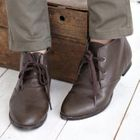 STYLEKELLY - Faux-Leather Ankle Boots