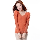 O.SA - Ruched-Sleeve Knit Top