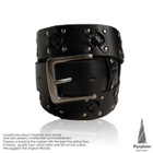 Purplow - Metal Studded Genuine Leather Belt