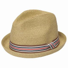 GRACE - Stripe Band Fedora Hat