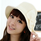 59 Seconds - Bow-Accent Straw Hat