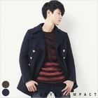 Style Impact - Double-Breasted Wool Blend Coat