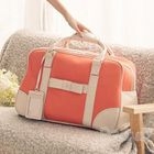 PG Beauty - Contrast-Trim Bow-Accent Carryall