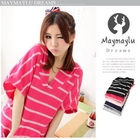 Maymaylu Dreams - Striped Hooded Pullover