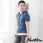 NanNom - Short-Sleeve Hooded Pullover