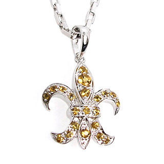 Fleur de lis pendant - citrine Fleur de lis pendant - citrine