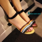 Grace Candy - Beaded Strappy Sandals