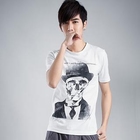 Sha 2 Shop - Scoop Neck Short-Sleeve Print Tee