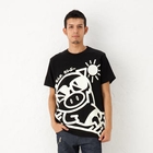 Buden Akindo - Short Sleeve Print T-Shirt- Sun-Bathing Pig
