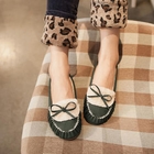 Ni-kiyo - Faux-Fur Lined Bow-Accent Moccasins