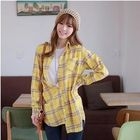 CLICK - Long-Sleeve Plaid Shirt