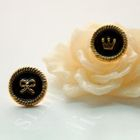 Fit-to-Kill - Black Crown & Bow Earrings