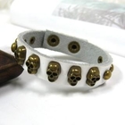 OWL Fashion - Skull-Stud Genuine-Leather Bangle