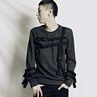 Rememberclick - Long-Sleeve Buckled Top