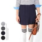 Cocopop - Elastic-Waist Accordion-Pleat Skirt