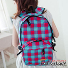 Fashion Lady - Canvas Check Backpack