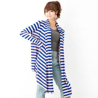 Open-Front Stripe Cardigan Open-Front Stripe Cardigan