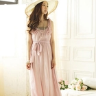 Tokyo Fashion - Ruffle-Trim Sleeveless Maxi Dress