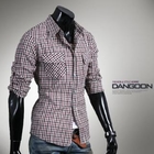 DANGOON - Tab-Sleeve Gingham Shirt