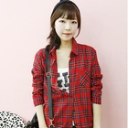Dodostyle - Roll-Up Sleeve Plaid Shirt