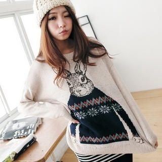 Rabbit Print Sweater Rabbit Print Sweater