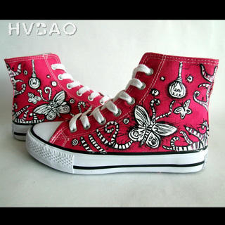 'Flying Butterfly' High-Top Sneakers