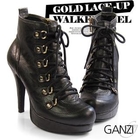 ganzi - Lace-Up Platform Ankle Boots