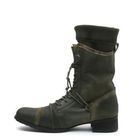 TOKIO - Knit-Trim Faux-Leather Boots
