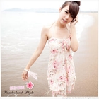 BiKiNi Wonderland - Set: Bikini + Tulle Print Dress