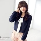OrangeBear - Tie-Neck Blouse