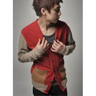 Color-Block Knit Cardigan
