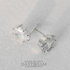 daydream - Oversized Crystal Silver Studs