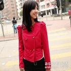 Ando Store - Shirred-Sleeve Double-Breasted Jacket