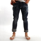 Green Banana - Embroidered Straight-Leg Jeans